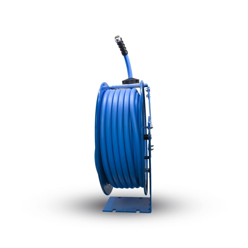 Blubird AG-Lite 3/4" X 50' Water Hose Heavy Duty 18 Gauge Retractable Reel 3/4" Male and Female GHT Fittings w/ 6' Lead In Hose and Nozzle ALWRHD3450