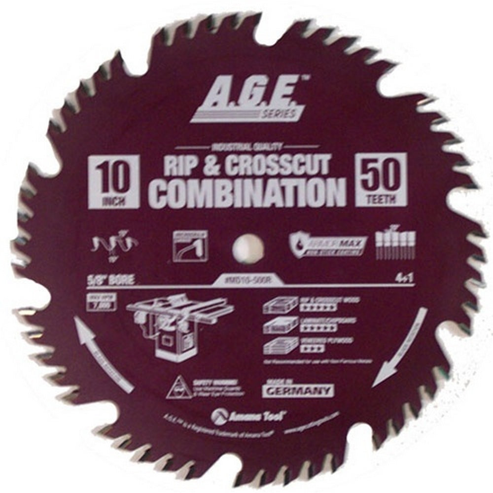 Amana Tool Combination 10 in x 50T 5/8 in Bore MD10-500R