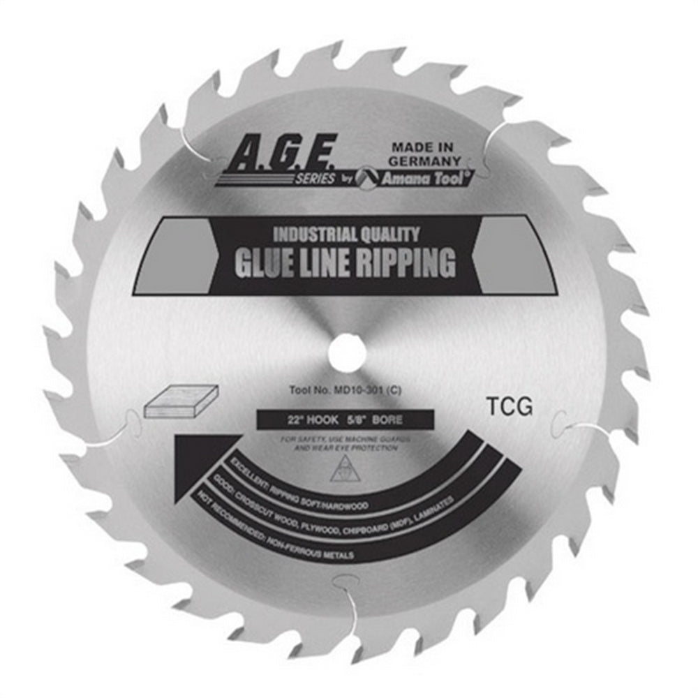 Amana Tool Glue Line 12 in x 36T TCG 1 in Bore MD12-361