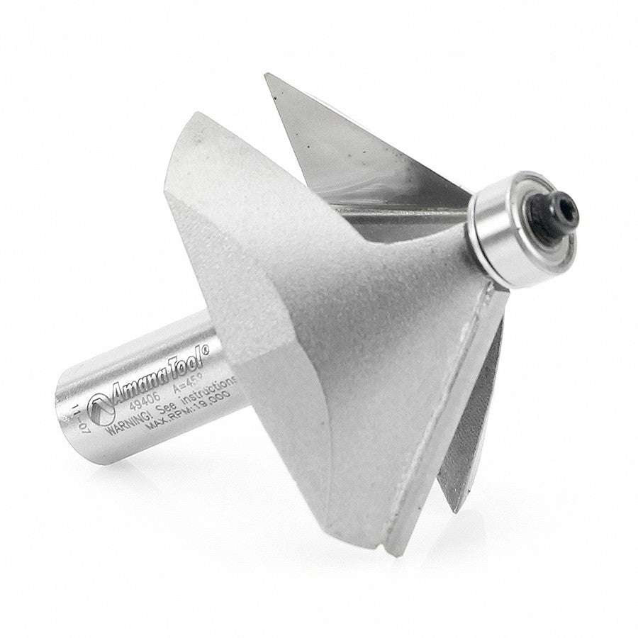 Amana Tool 45 Degree Chamfer 1/2 in Shank 49406