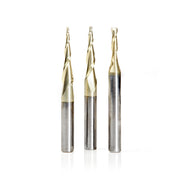 Amana Tool 3 pc 3D, Carving CNC ZrN Set AMS-110