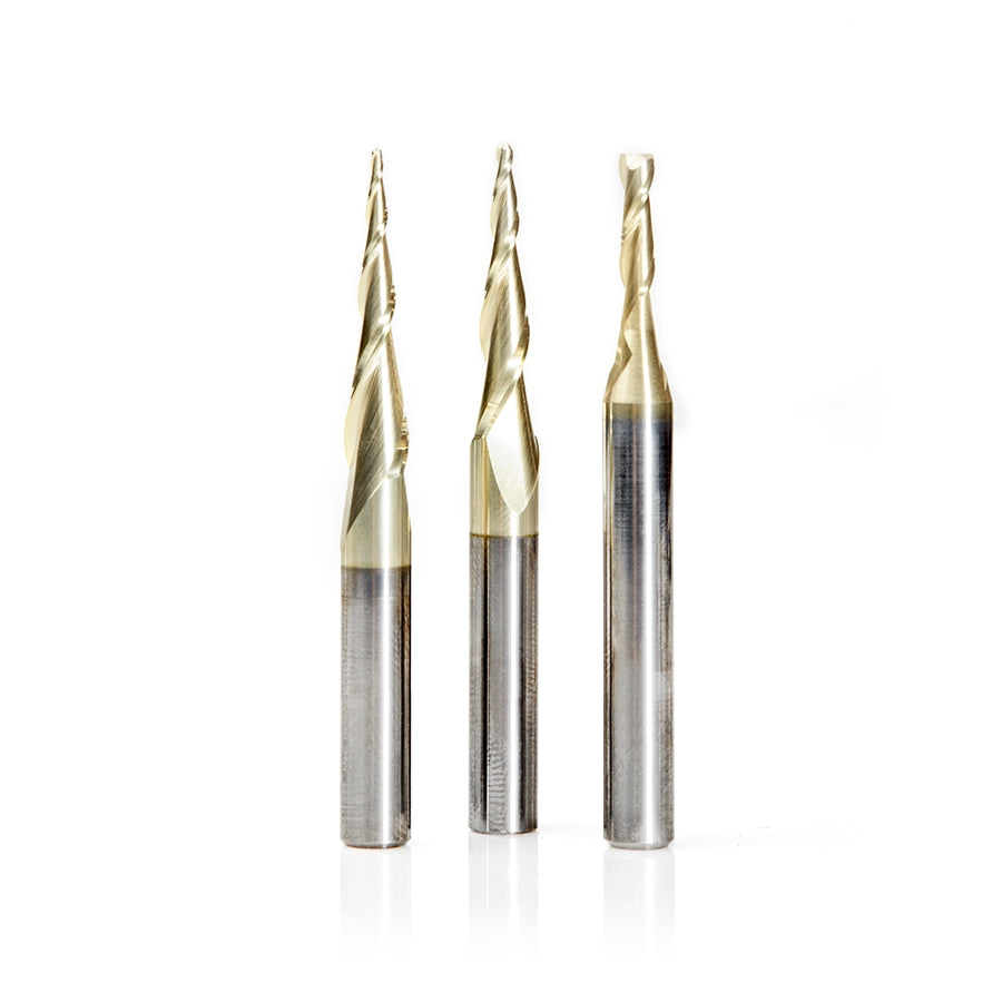 Amana Tool 3 pc 3D, Carving CNC ZrN Set AMS-110