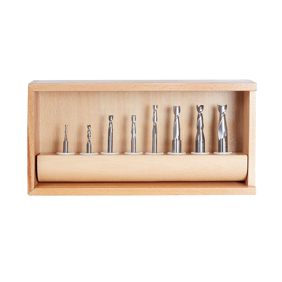 Amana Tool 8 pc SC Up-Cut Spiral Set AMS-121