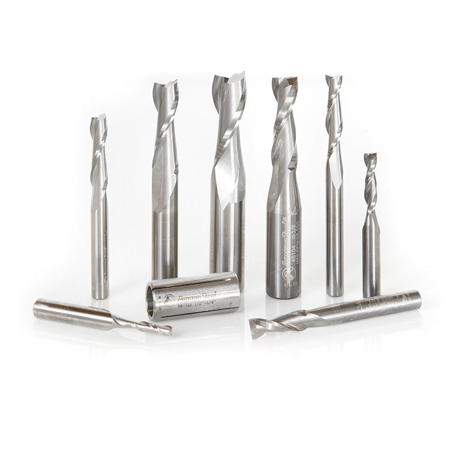 Amana Tool 8 pc SC Up-Cut Spiral Set AMS-121