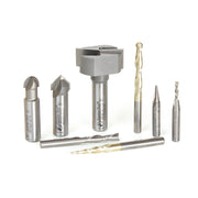 Amana Tool 8 pc General Purpose CNC 1/4 in SK AMS-134
