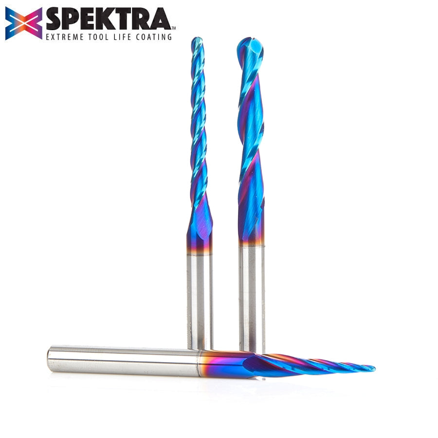 Amana Tool 3 pc 3D SC Carving Ball Nose, Spektra AMS-142-K