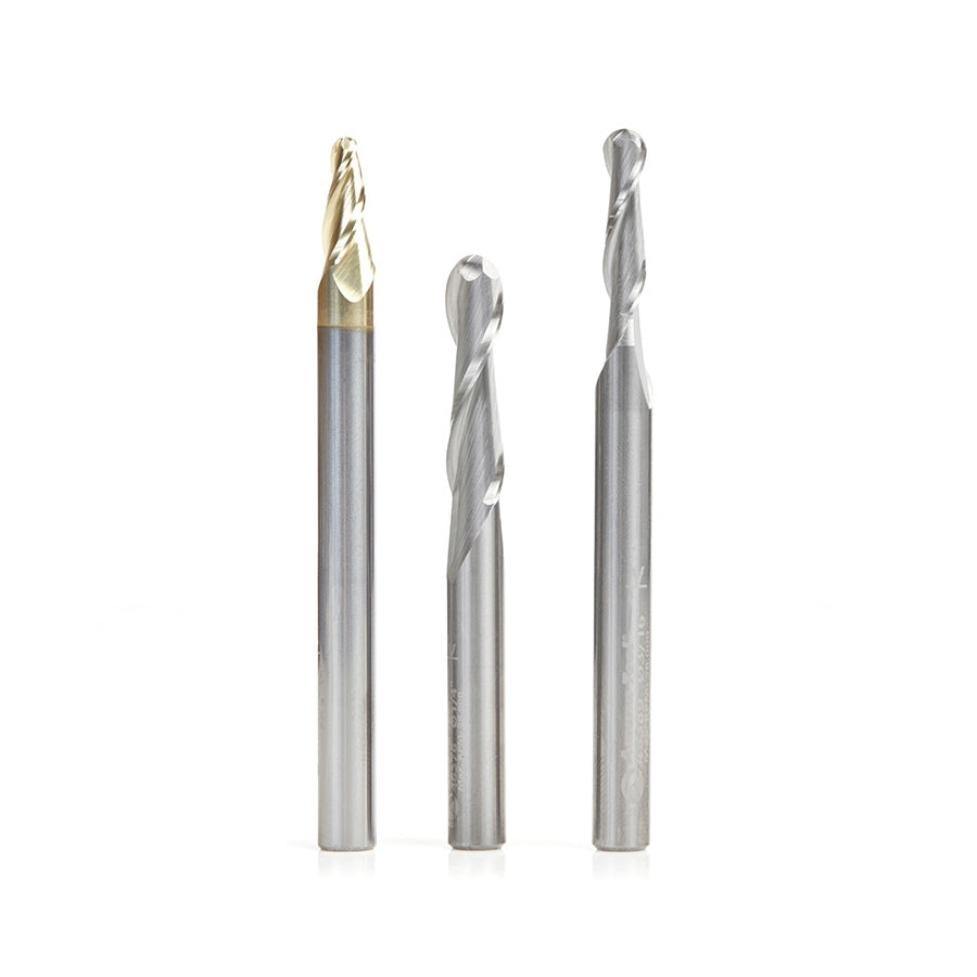 Amana Tool 3 pc Ball Nose Router Bit Pack AMS-149