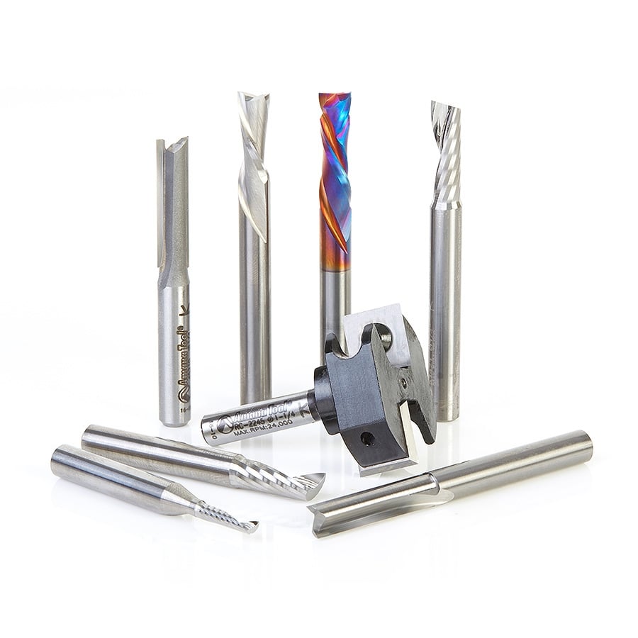 Amana Tool 8 pc CNC Starter Set AMS-164