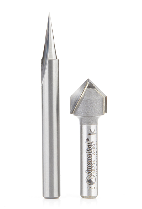 Amana Tool 2 pc Signmaking/Engraving Pack AMS-193