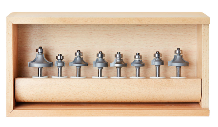 Amana Tool 8-pc Corner Round Set 1/4 in Shank AMS-550