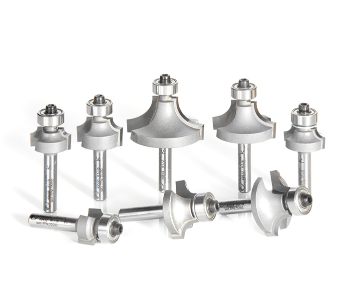 Amana Tool 8-pc Corner Round Set 1/4 in Shank AMS-550
