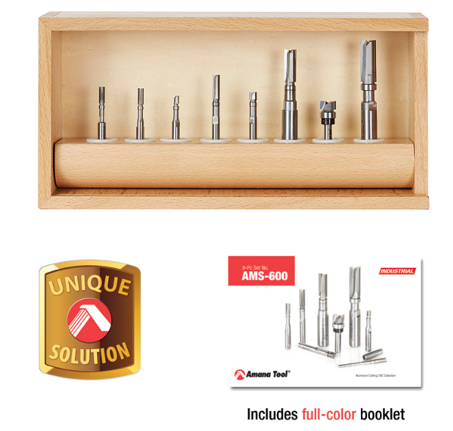 Amana Tool 8 pc Flush Trim Plunge Set AMS-600