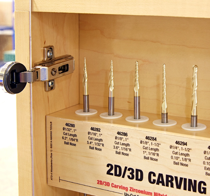 Amana Tool CNC Master Display w/ 58 Bits AMS-CNC-58