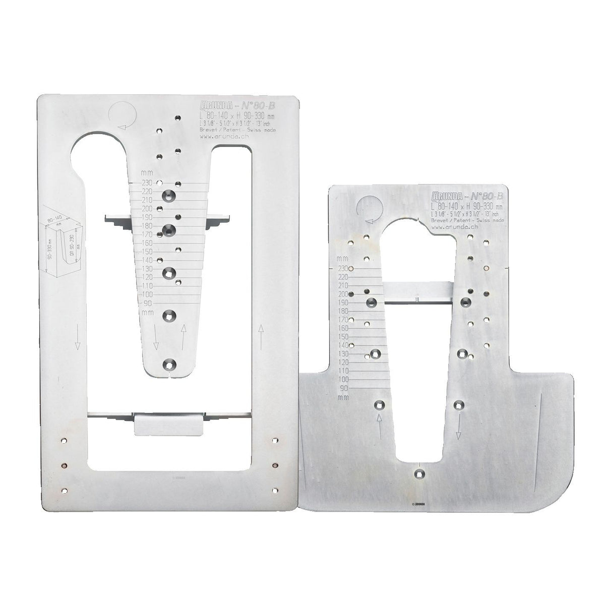 Mafell Arunda 160B Midi Dovetail Milling Template Set 91A714