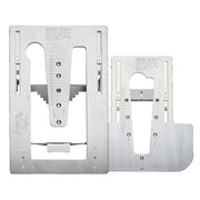 Arunda 80N Maxi dovetail milling template set in metal for timber frame joints