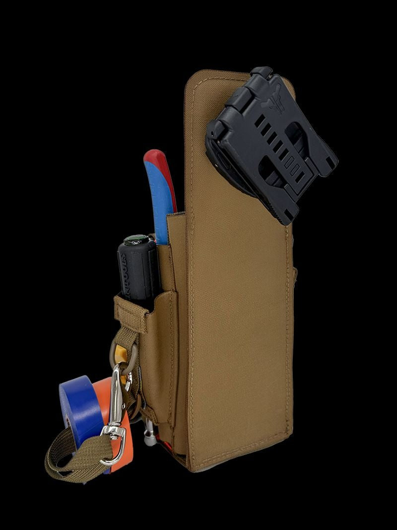 Atlas46 Murphy Tool Speed Pouch Plus, Rotating Quick Release, Coyote/Orange A46-10-00001-9178-00
