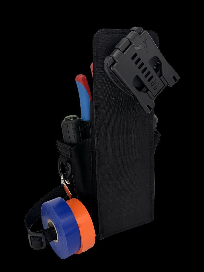 Atlas46 Murphy Tool Speed Pouch Plus, Rotating Quick Release, Black/Orange A46-10-00001-9193-00