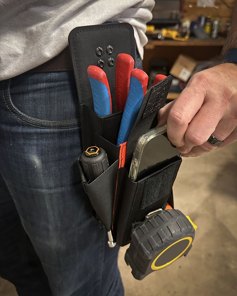 Atlas46 Murphy Tool Speed Pouch Plus, Rotating Quick Release, Black/Orange A46-10-00001-9193-00