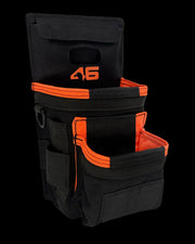 Atlas46 Compact Double Stack Tool Pouch, Rotating Quick Release, Black/Orange A46-10-00002-1193-00