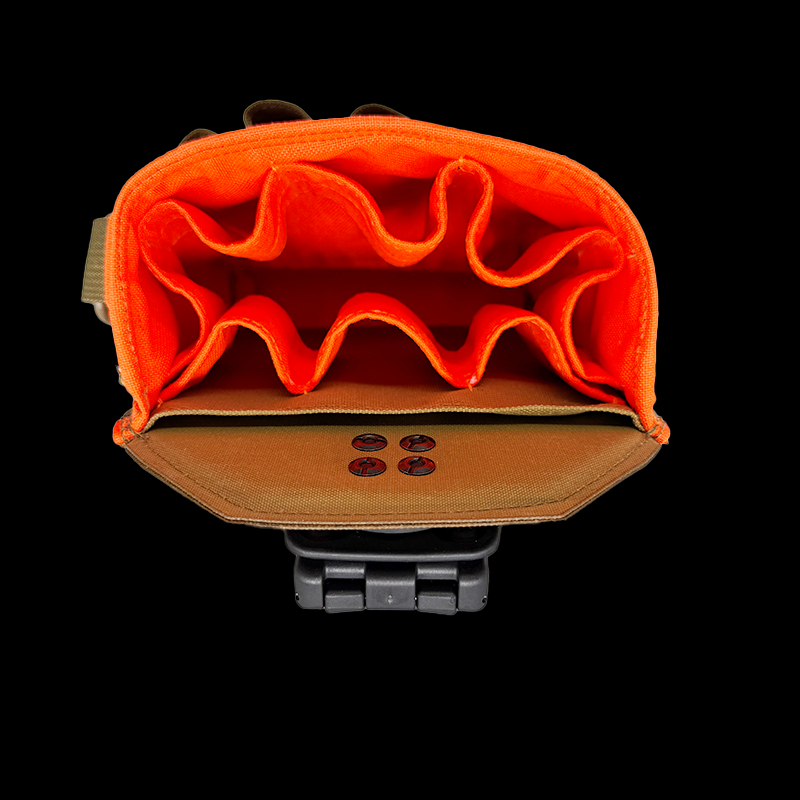 Atlas46 Professional Technicians Pouch, Rotating Quick Release, Coyote/Orange A46-10-00003-1178-00