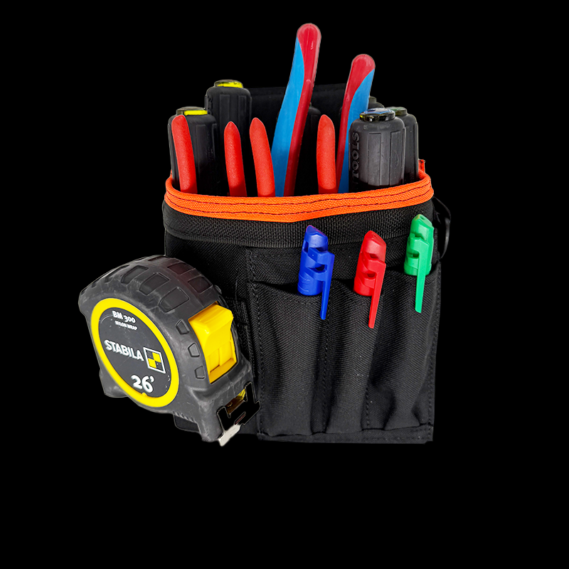 Atlas46 Professional Technicians Pouch, Rotating Quick Release, Black/Orange A46-10-00003-1193-00