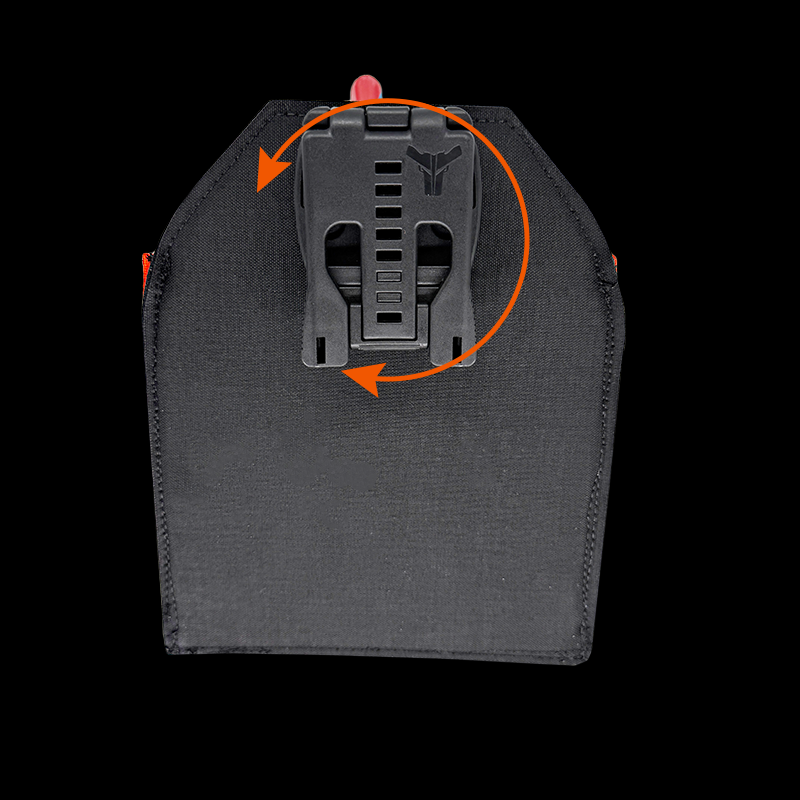 Atlas46 Professional Technicians Pouch, Rotating Quick Release, Black/Orange A46-10-00003-1193-00