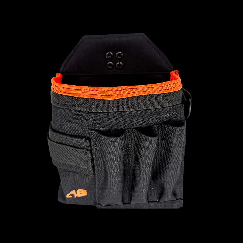 Atlas46 Professional Technicians Pouch, Rotating Quick Release, Black/Orange A46-10-00003-1193-00
