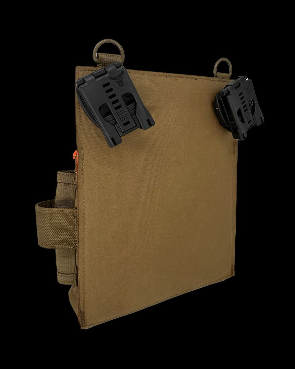 Atlas46 Main Tool Attachment Pouch, Rotating Quick Release, Coyote/Orange A46-10-00004-1178-00