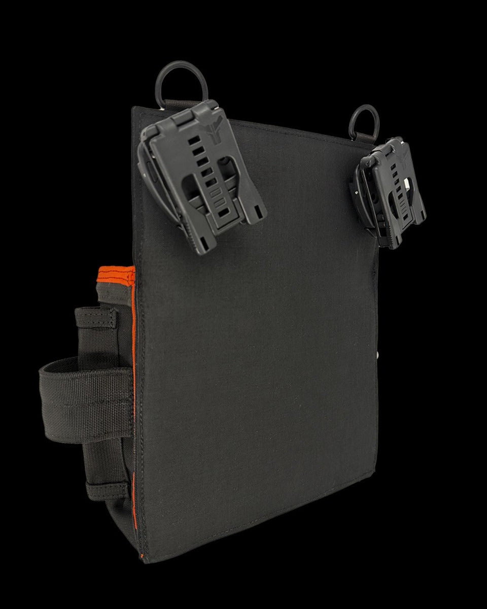 Atlas46 Main Tool Attachment Pouch, Rotating Quick Release, Black/Orange A46-10-00004-1193-00