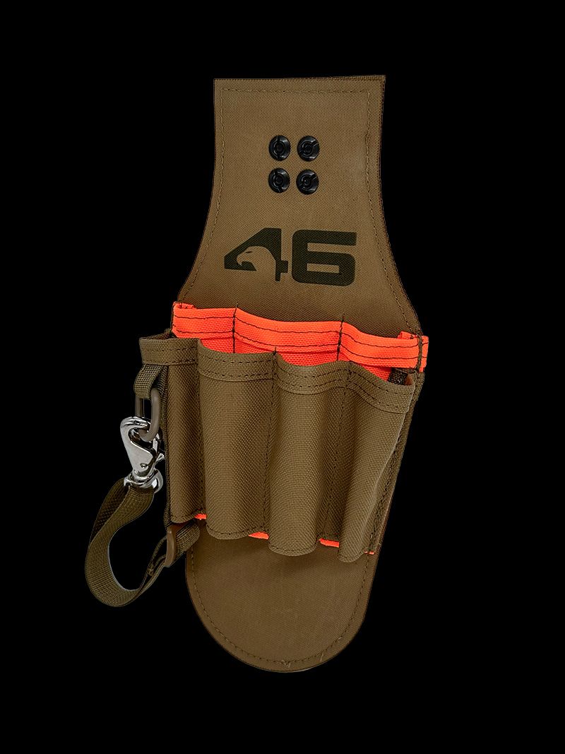 Atlas46 7 Pocket Electricians Pouch, Rotating Quick Release, Coyote/Orange A46-10-00005-1178-00