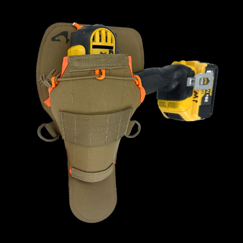 Atlas46 Universal Large Drill Holster, Rotating Quick Release, Coyote/Orange A46-10-00013-1178-00