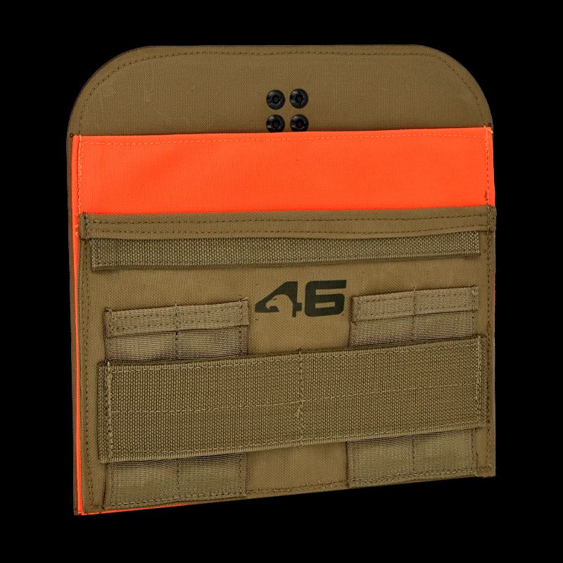 Atlas46 AIMS Knox Square Pouch, Rotating Quick Release, Coyote/Orange A46-10-00015-9178-00