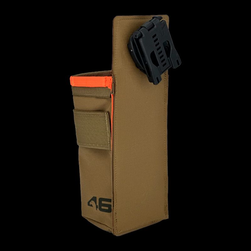 Atlas46 AIMS Vertical Fastener Pouch with Plier Sheath, Rotating Quick Release, Coyote/Orange A46-10-00016-1178-00