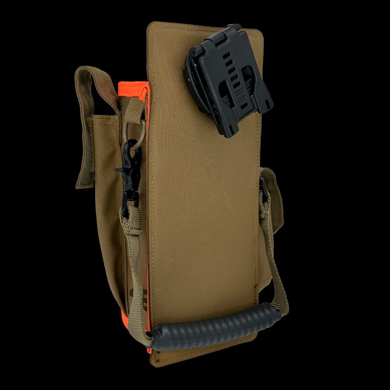 Atlas46 Reciprocating Sawzall Pouch, Rotating Quick Release, Coyote/Orange A46-10-00017-1178-00