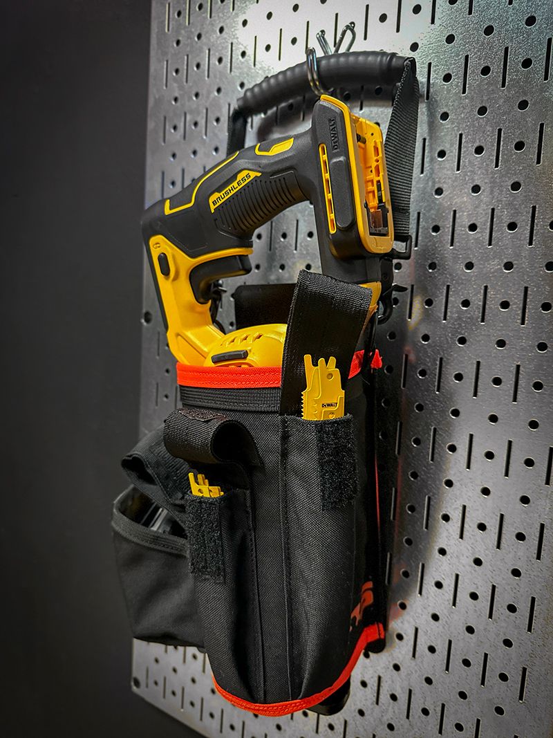 Atlas46 Reciprocating Sawzall Pouch, Rotating Quick Release, Black/Orange A46-10-00017-1193-00