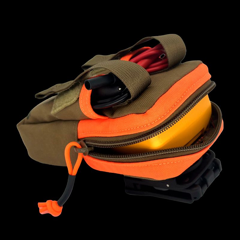 Atlas46 AIMS Multimeter Pouch, Rotating Quick Release, Coyote/Orange A46-10-00019-1178-00