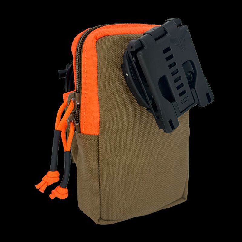 Atlas46 AIMS Multimeter Pouch, Rotating Quick Release, Coyote/Orange A46-10-00019-1178-00