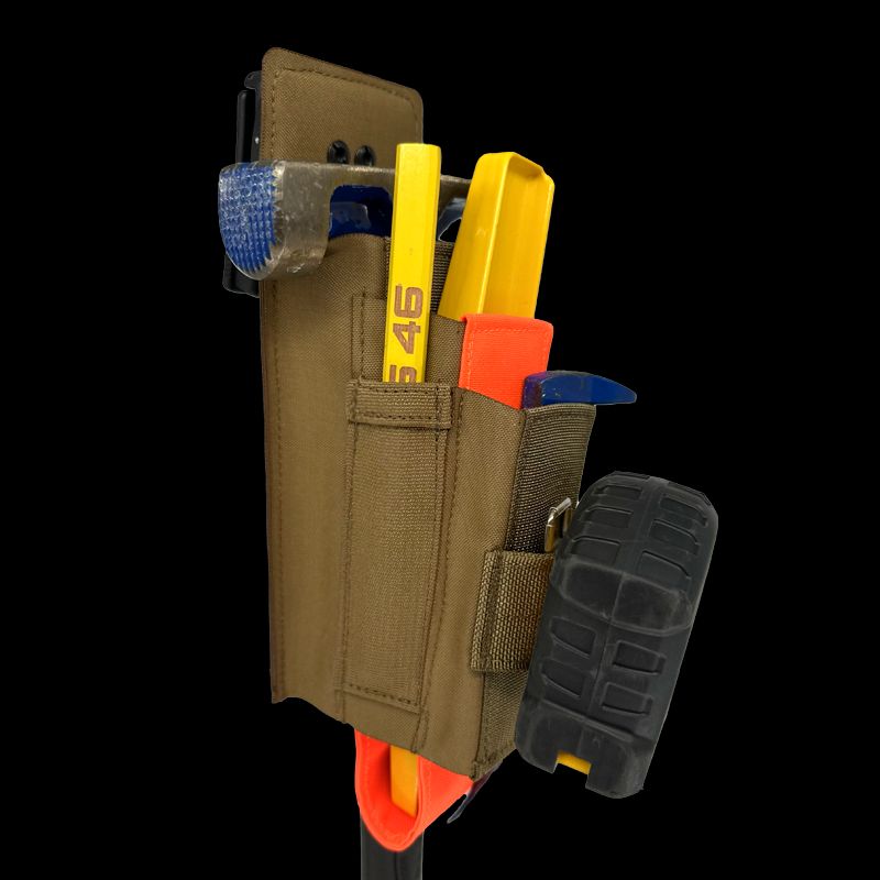 Atlas46 Murphy Hammer Tool Pouch, Rotating Quick Release, Coyote/Orange A46-10-00022-9178-00