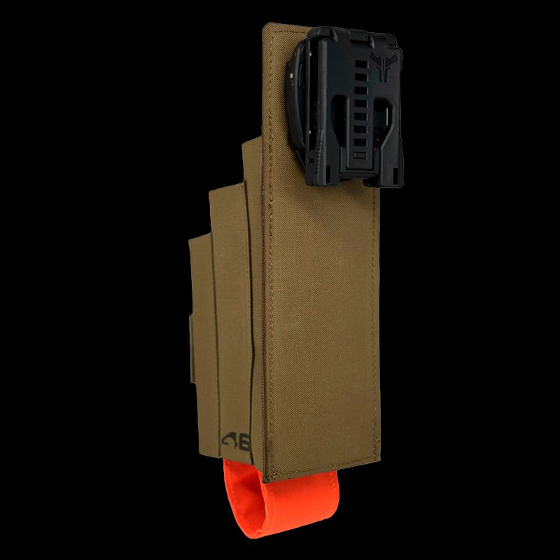 Atlas46 Murphy Hammer Tool Pouch, Rotating Quick Release, Coyote/Orange A46-10-00022-9178-00