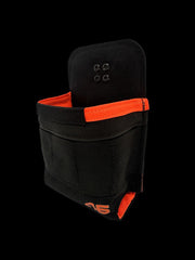 Atlas46 AIMS Large Pro-Flex Tape Measure Pouch, Rotating Quick Release, Black/Orange A46-10-00023-1193-00