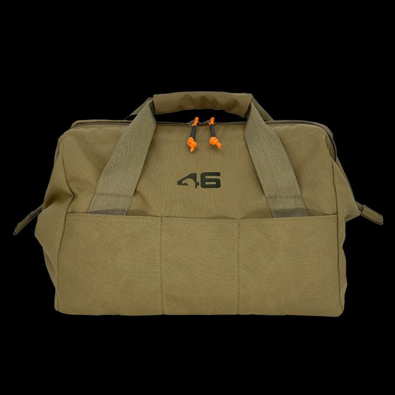 Atlas46 Wide Mouth Tool Tote, Hi Viz Interior, Coyote/Orange A46-11-00002-1178-00