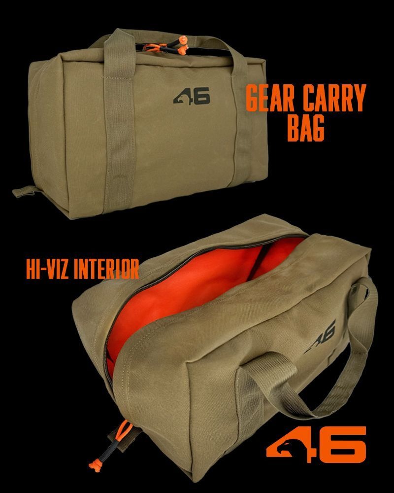 Atlas46 Gear Carry Bag, Hi Viz Interior, Coyote/Orange A46-11-00003-1178-00