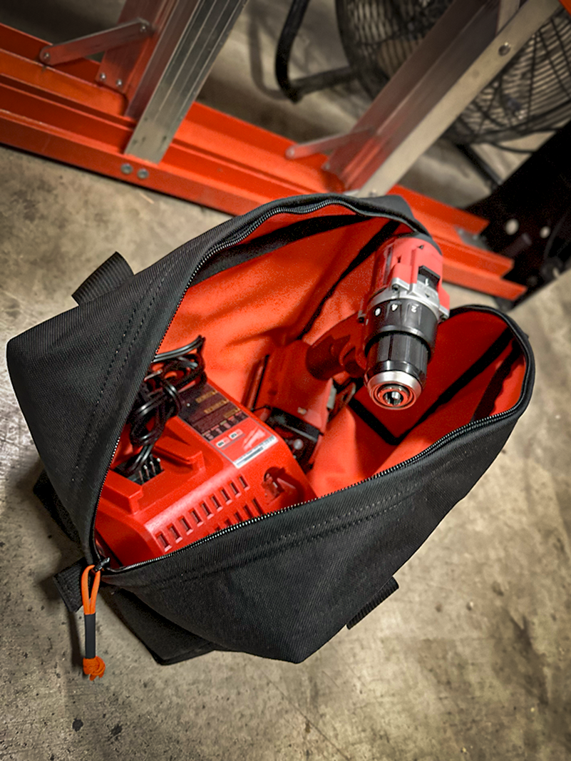 Atlas46 Gear Carry Bag, Hi Viz Interior, Black/Orange A46-11-00003-1193-00