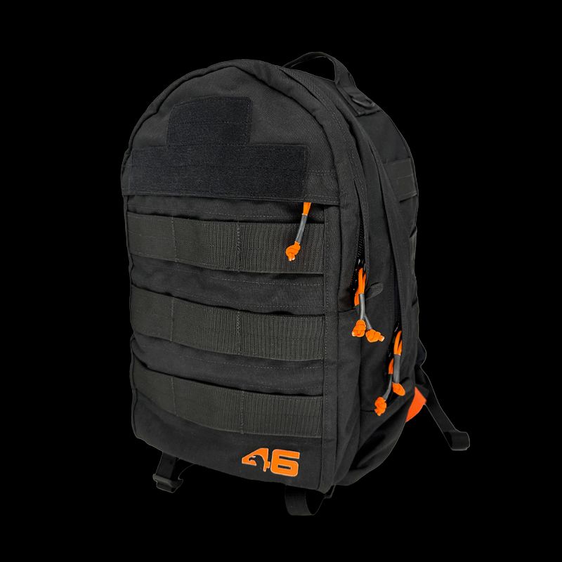 Atlas46 Prescott Tool Backpack, Standard, Black/Orange A46-11-00004-1193-00