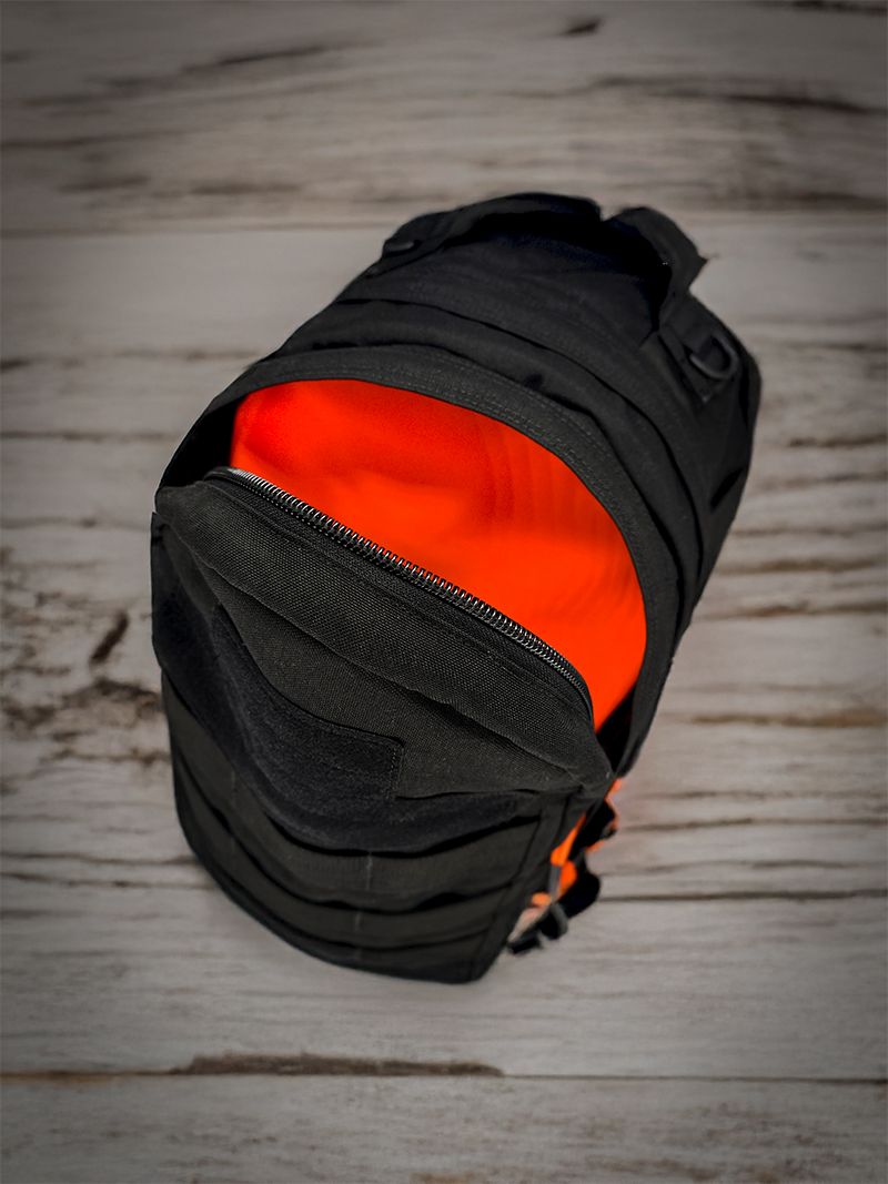Atlas46 Prescott Tool Backpack, Standard, Black/Orange A46-11-00004-1193-00