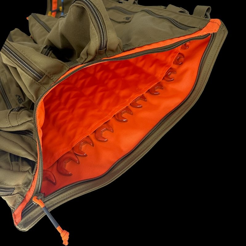 Atlas46 Yorktown Tool Roll, Large, Coyote/Orange A46-11-00014-1178-00