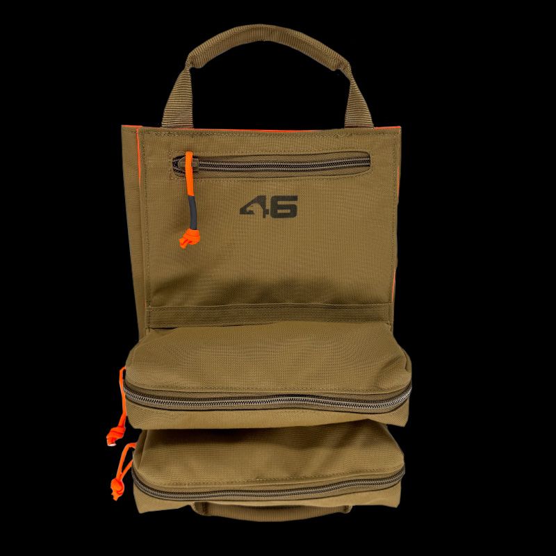 Atlas46 Yorktown Tool Roll, Mini V3, Coyote/Orange A46-11-00019-1178-00
