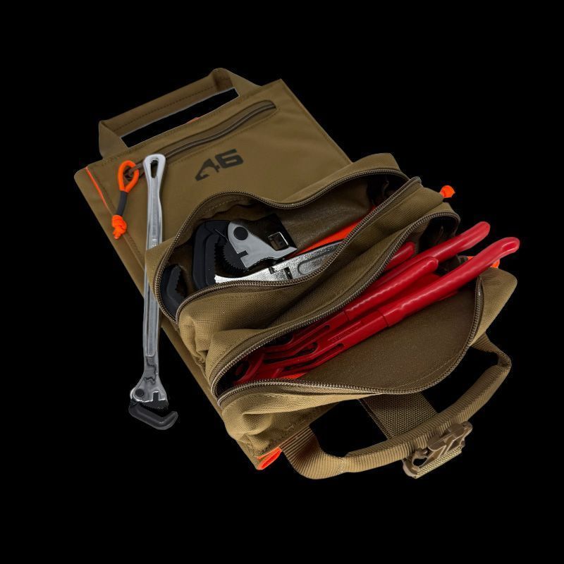 Atlas46 Yorktown Tool Roll, Mini V3, Coyote/Orange A46-11-00019-1178-00