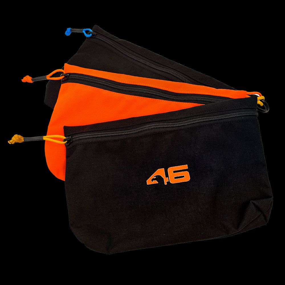 Atlas46 Multi Purpose 3 Pouch Set, Black/Orange A46-11-00034-1193-00