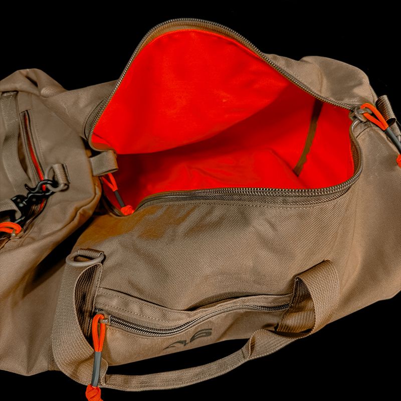 Atlas46 1000D Cordura Duffel Bag, Coyote/Orange A46-11-00071-1178-00